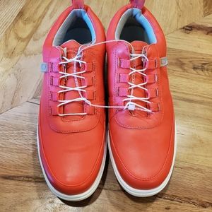 ZEROTIE Backswing moctoes red / cayenne golf shoe